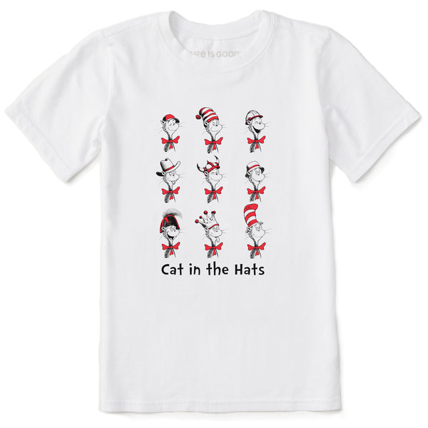 life is good Kids Cat in the Hats Short Sleeve Crusher Tee