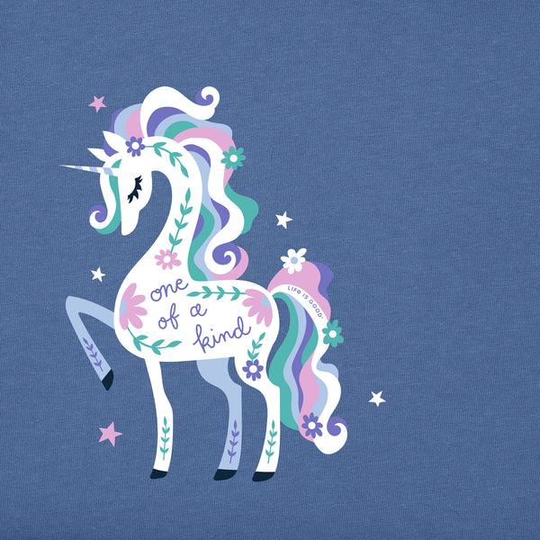 Life Is Good Kids Celestial Unicorn Short Sleeve Crusher Tee