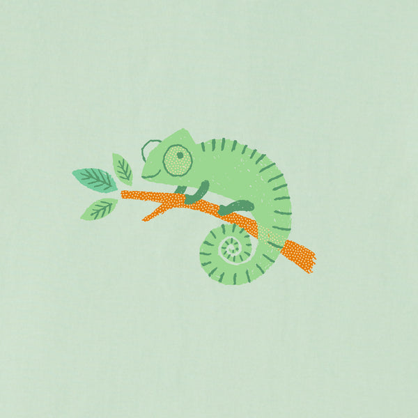 Life Is Good Kids Chameleon Hibiscus Long Sleeve Crusher Tee