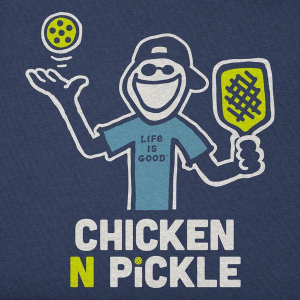 Life Is Good Kids Chicken N Pickle Jake Short Sleeve Crusher Tee