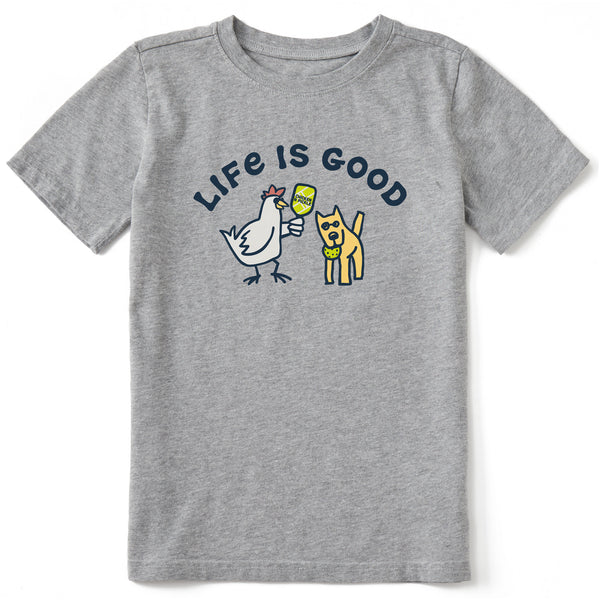 Life Is Good Kids Chicken N Pickle Rocket Short Sleeve Crusher Tee