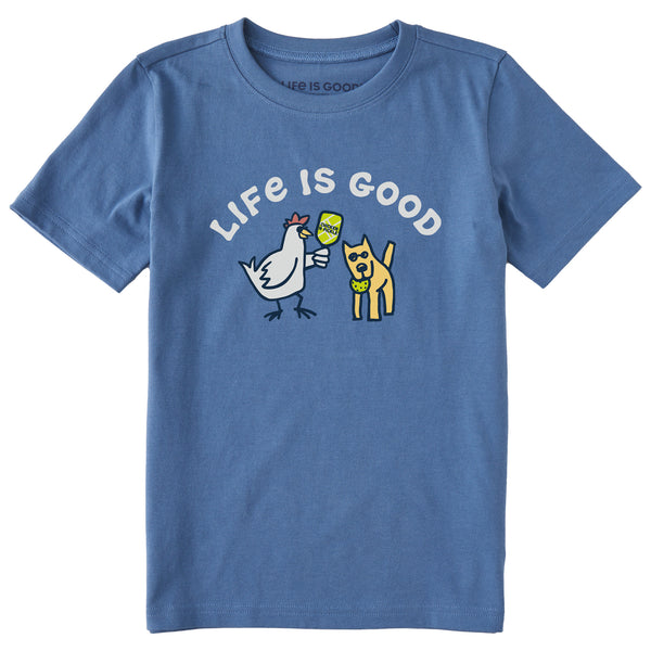 life is good Kids Chicken N Pickle Rocket Short Sleeve Crusher Tee
