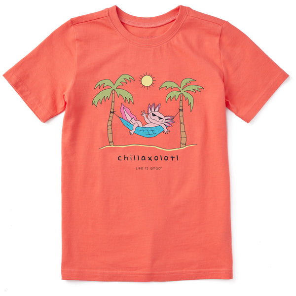 Life Is Good Kids Chillaxolotl Short Sleeve Crusher Tee