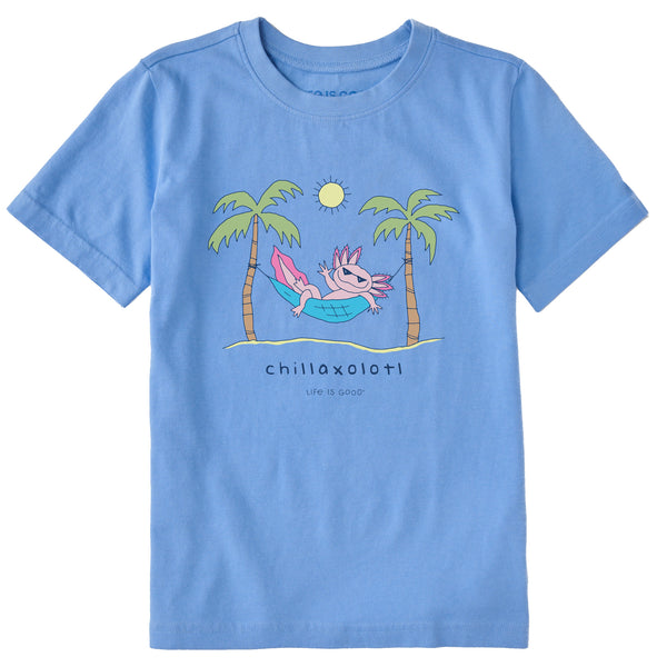 life is good Kids Chillaxolotl Short Sleeve Crusher Tee