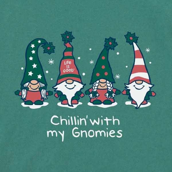 Life Is Good Kids Chillin' With My Gnomies Fam Long Sleeve Crusher Tee