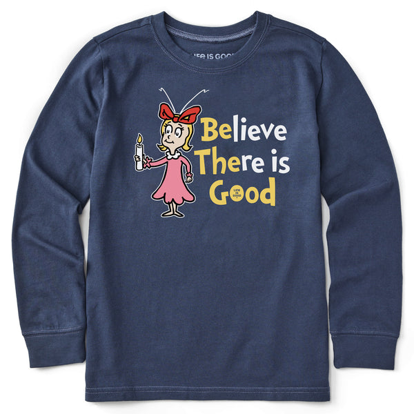 life is good Kids Cindy-Lou Be the Good Long Sleeve Crusher Tee
