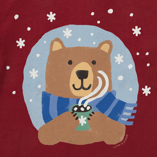 Life Is Good Kids Cocoa Bear Long Sleeve Crusher Tee