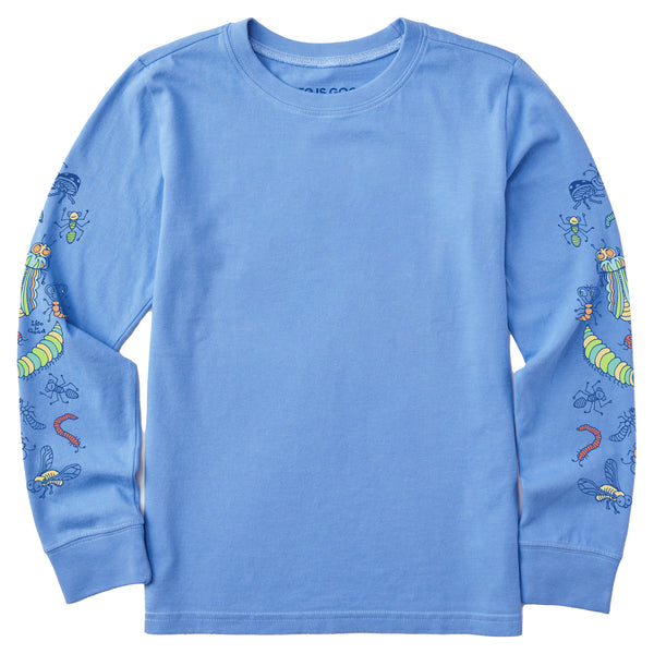 life is good Kids Colorful Bugs Long Sleeve Crusher Tee