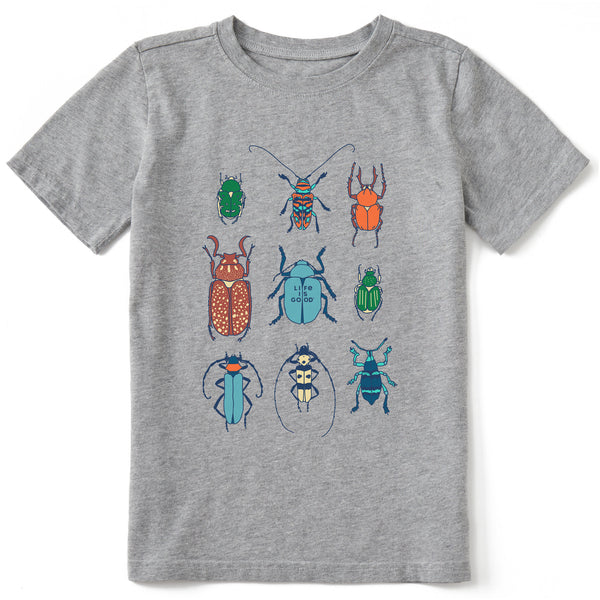 Life Is Good Kids Cool Bug Grid Short Sleeve Crusher Tee