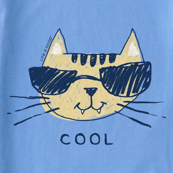Life Is Good Kids Cool Cat Short Sleeve Crusher Tee