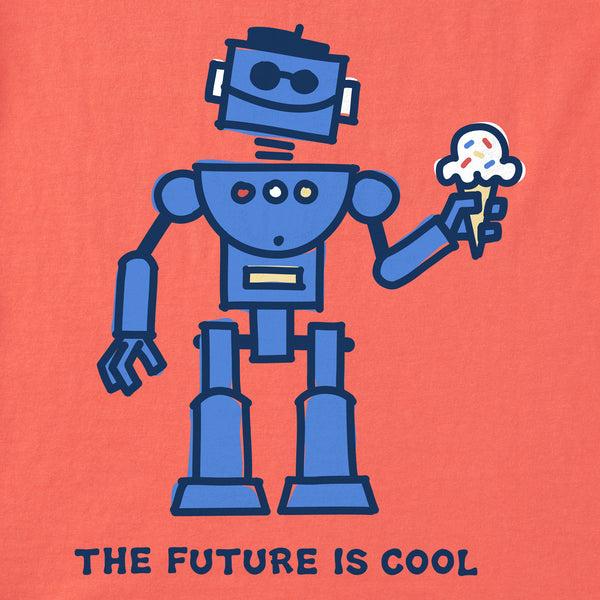 Life Is Good Kids Cool Robot Short Sleeve Crusher Tee