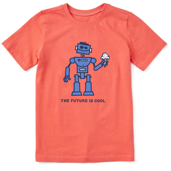 life is good Kids Cool Robot Short Sleeve Crusher Tee