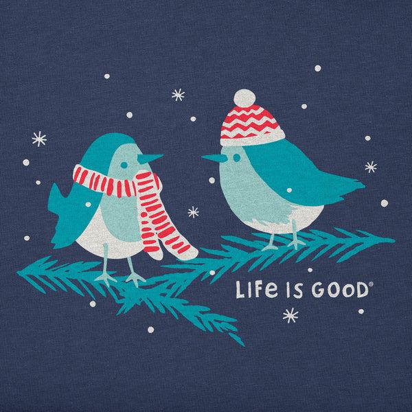 Life Is Good Kids Cozy Birds Long Sleeve Crusher Tee