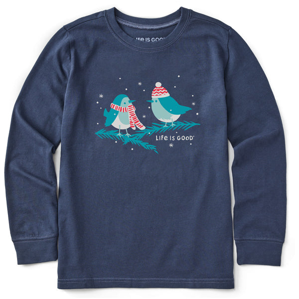 life is good Kids Cozy Birds Long Sleeve Crusher Tee