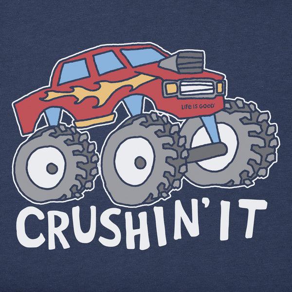 Life Is Good Kids Crushin It Truck Short Sleeve Crusher Tee
