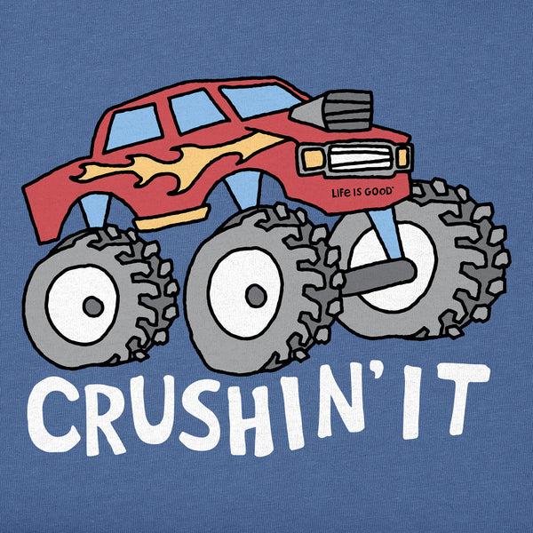 Life Is Good Kids Crushin It Truck Short Sleeve Crusher Tee