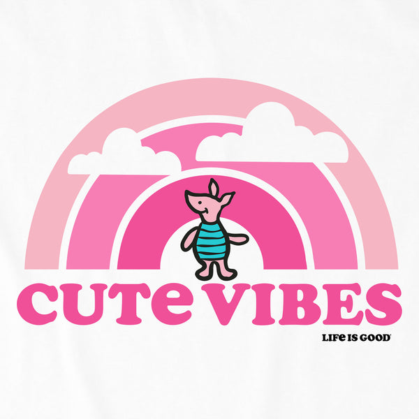 Life Is Good Kids Cute Vibes Winnie Rainbow Short Sleeve Crusher Tee