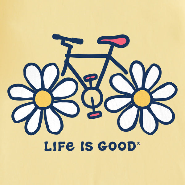Life Is Good Kids Daisy Bike Short Sleeve Crusher Tee