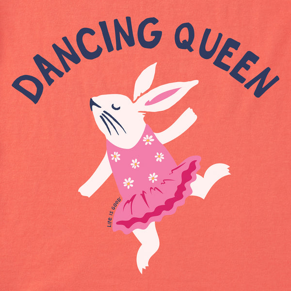 Life Is Good Kids Dancing Queen Bunny Short Sleeve Crusher Tee