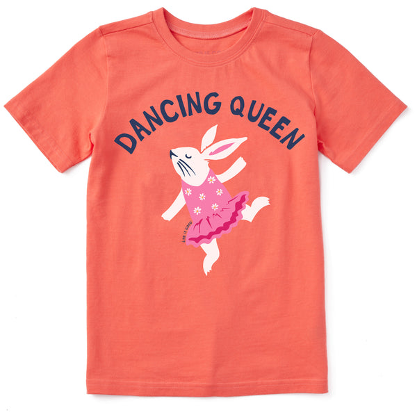 life is good Kids Dancing Queen Bunny Short Sleeve Crusher Tee