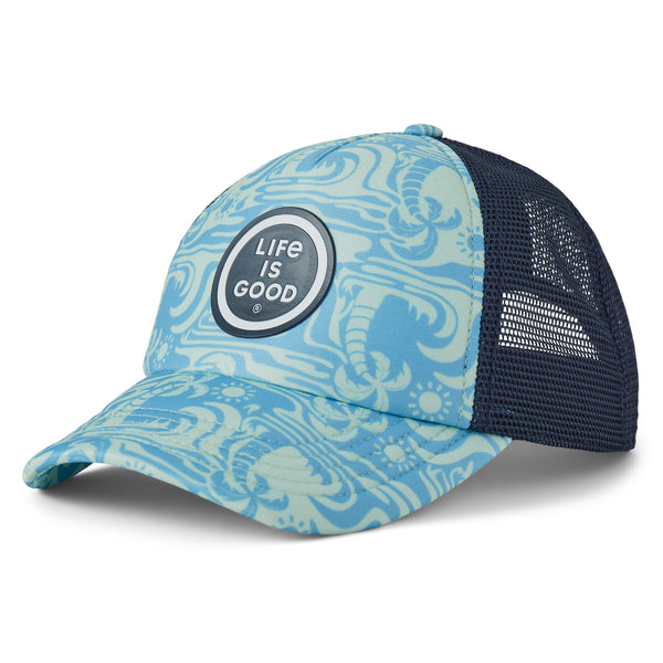 life is good Kids Day In Paradise Pattern Kids Trucker