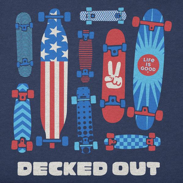 Life Is Good Kids Decked Out Skateboards Short Sleeve Crusher Tee