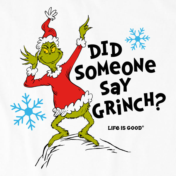 Life Is Good Kids Did Someone Say Grinch? Long Sleeve Crusher Tee