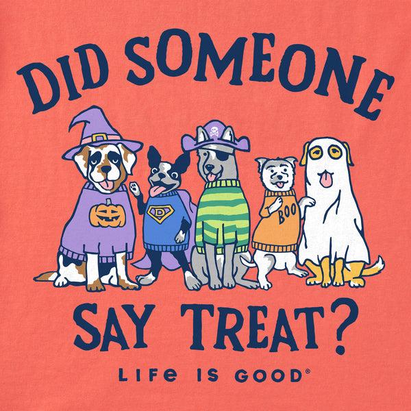 Life Is Good Kids Did Someone Say Treat? Short Sleeve Crusher Tee
