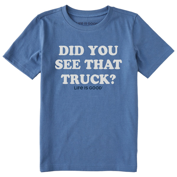 life is good Kids Did You See that Truck Short Sleeve Crusher Tee