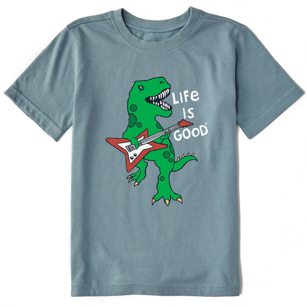 life is good Kids Dino Rock Short Sleeve Crusher Tee