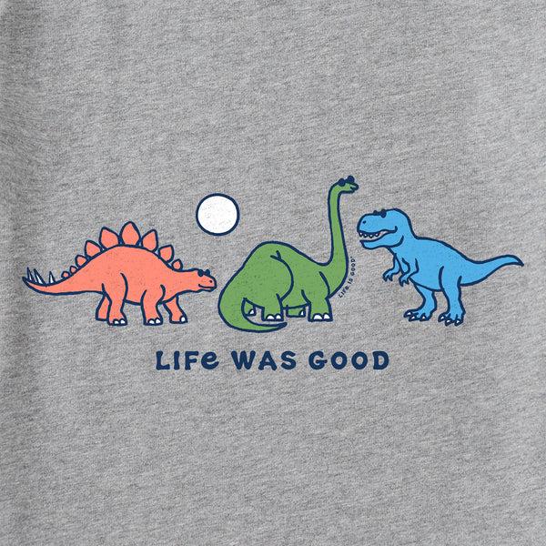 Life Is Good Kids Dino Trio Short Sleeve Crusher Tee