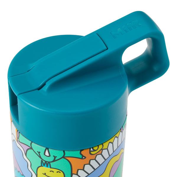 Life Is Good Kids Dinosaur Friends Pattern 12 Oz. Kids Bottle