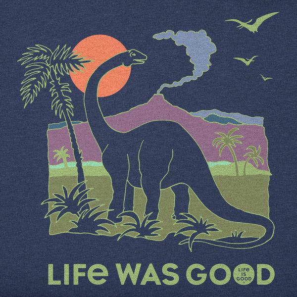 Life Is Good Kids Dinosaur Life Was Good Long Sleeve Crusher Tee
