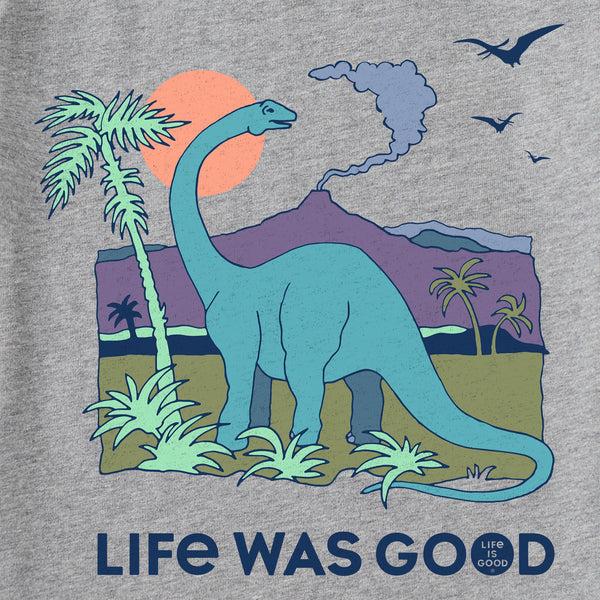 Life Is Good Kids Dinosaur Life Was Good Long Sleeve Crusher Tee