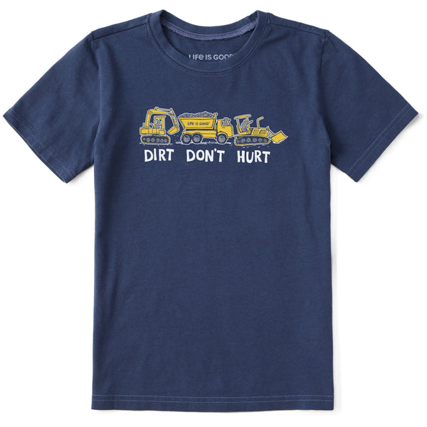 Life Is Good Kids Dirt Dont Hurt Short Sleeve Crusher Tee