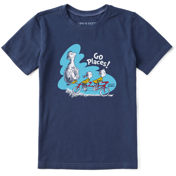 life is good Kids Dr. Seuss Go Places Short Sleeve Crusher Tee