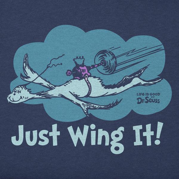 Life Is Good Kids Dr. Seuss Just Wing It Short Sleeve Crusher Tee