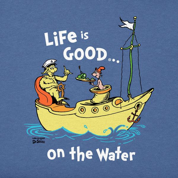 Life Is Good Kids Dr. Seuss Life Is Good On The Water Short Sleeve Crusher Tee