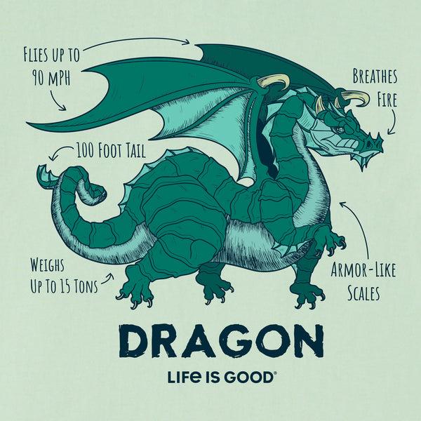 Life Is Good Kids Dragon Facts Short Sleeve Crusher Tee