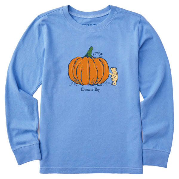 life is good Kids Dream Big Winnie Pumpkin Long Sleeve Crusher Tee