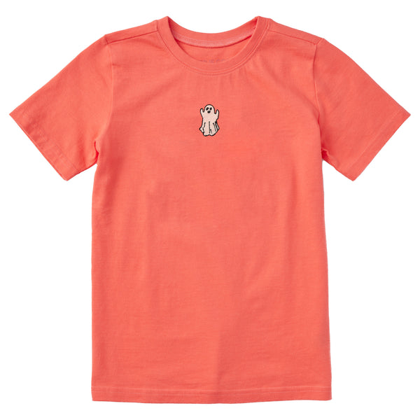life is good Kids Embroidered Lil Ghost Short Sleeve Crusher Tee