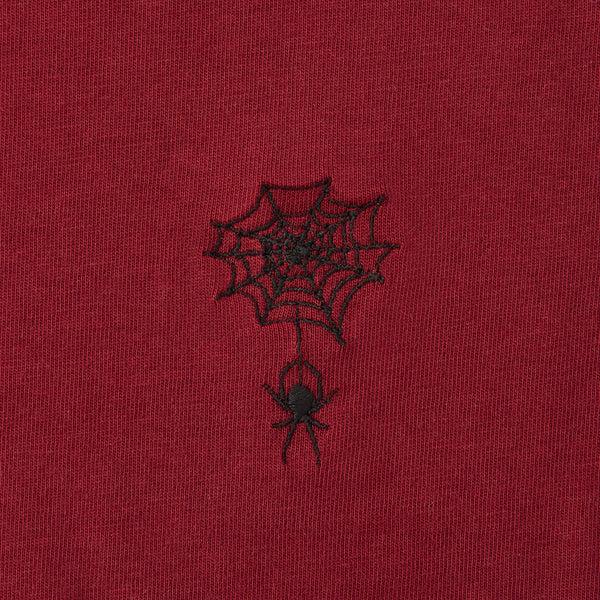 Life Is Good Kids Embroidered Spiderweb Long Sleeve Crusher Tee
