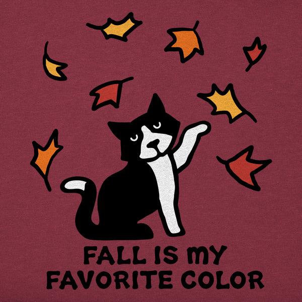Life Is Good Kids Fall Is My Favorite Color Of Cat Short Sleeve Crusher Tee