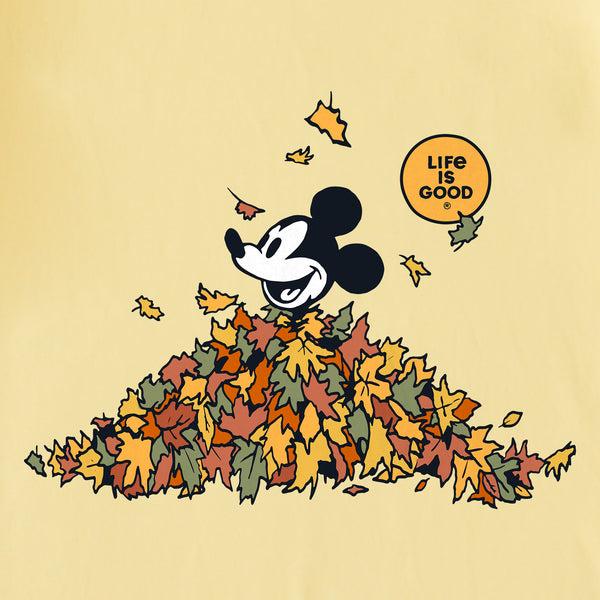 Life Is Good Kids Fall Leaves Willie Short Sleeve Crusher Tee