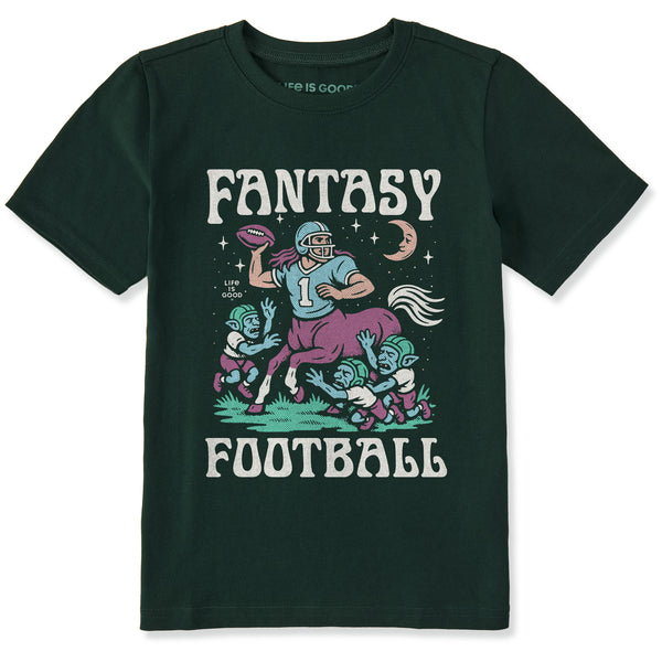 life is good Kids Fantasy Football Centaur v. Goblins Short Sleeve Crusher Tee