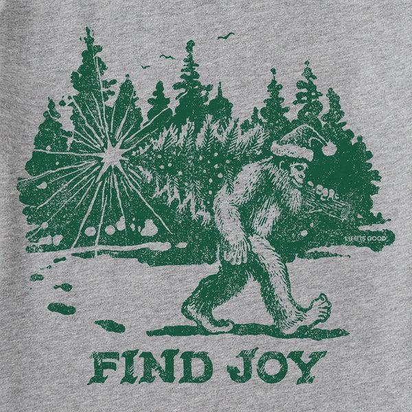 Life Is Good Kids Find Joy Sasquatch Short Sleeve Crusher Tee
