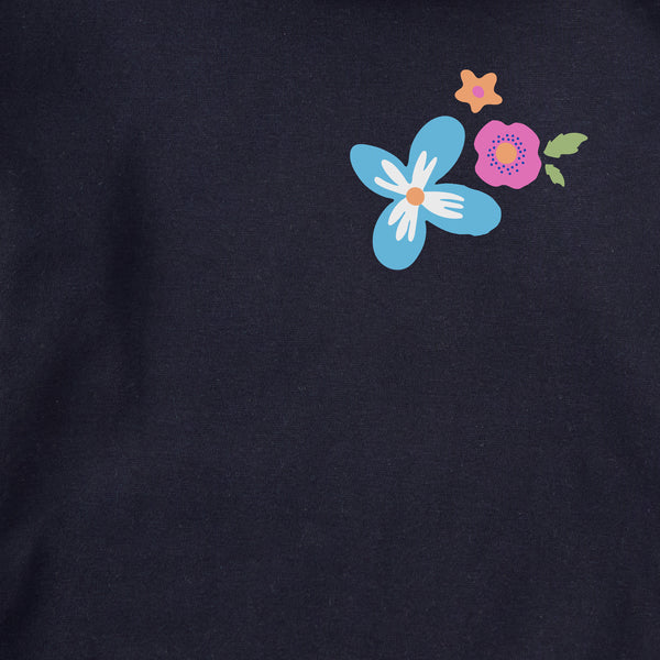 Life Is Good Kids Floral Butterfly Every Wear Hoodie Sweatshirt