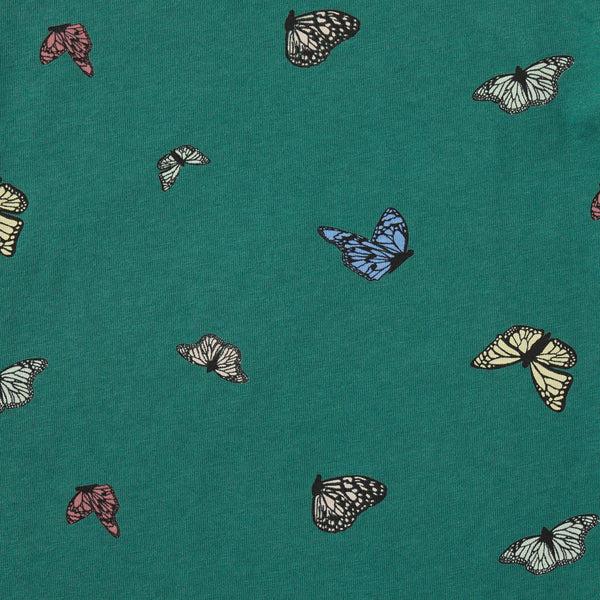 Life Is Good Kids Flying Butterfly Pattern Short Sleeve Crusher Tee