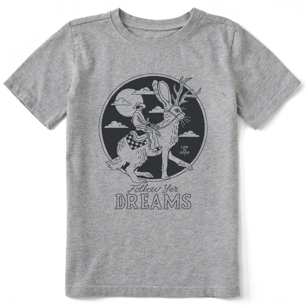 life is good Kids Follow Yer Dreams Short Sleeve Crusher Tee