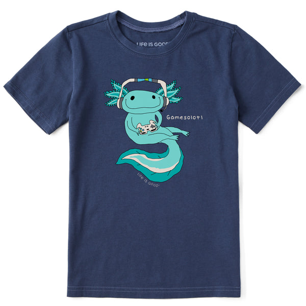 Life Is Good Kids Gamesolotl Short Sleeve Crusher Tee